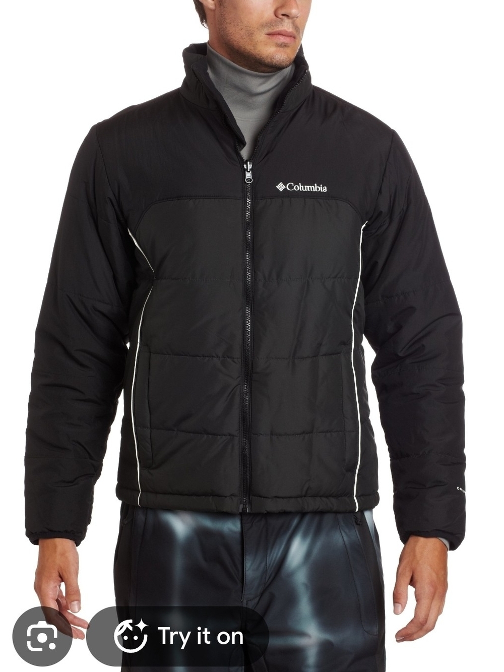 Columbia Men's Black & Gray Interchange Omniheat Parka Coat Size XL Extra Large